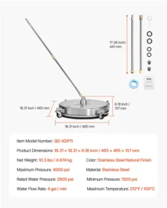 45,7 cm survepesur pinnapuhastile — pilt 7