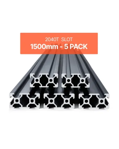5 tk 1500 mm T-piluga 2040 alumiiniumist ekstrusioonprofiil