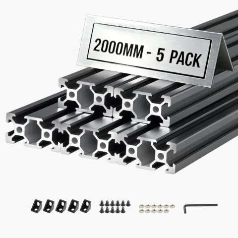 5PCS 2040 alumiiniumist ekstrusioonprofiil, 5 tk, 200 cm, 2000 mm