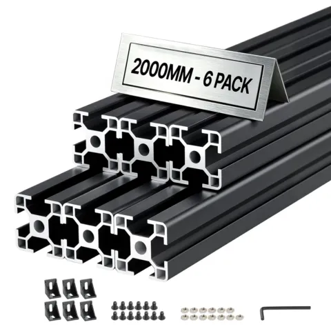 6 tk 3030 alumiiniumist ekstrusioonprofiil, 200 cm, 2000 mm