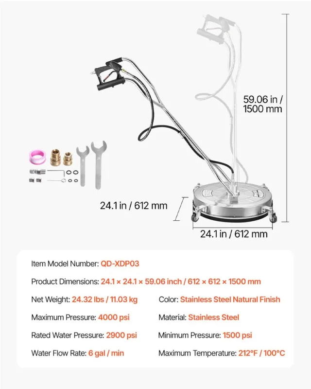 61,0 cm survepesur pinnapuhastile