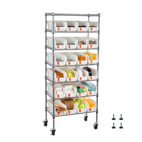 7-astmeline rullkastide hoiuriiul, 7 tasandit, 363 kg