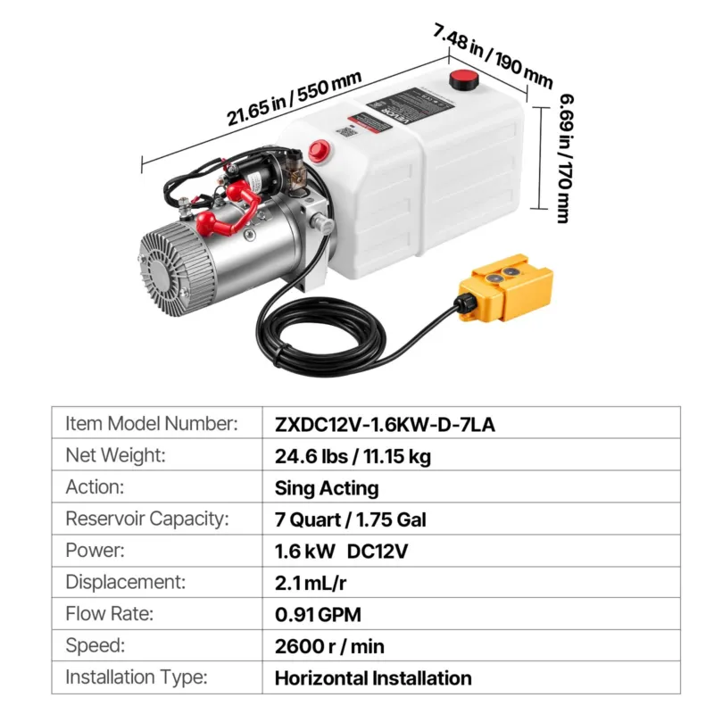 7L hüdrauliline pump
