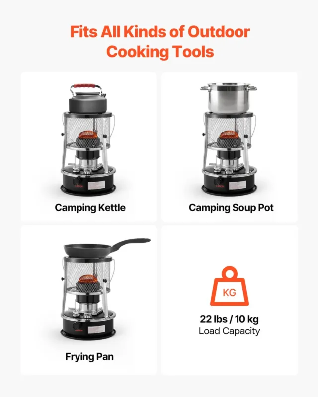 9000 BTU Portable Kerosene Heater & Stove
