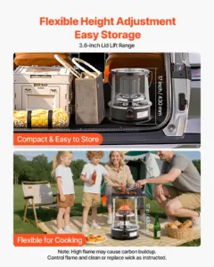 9000 BTU Portable Kerosene Heater & Stove — pilt 5