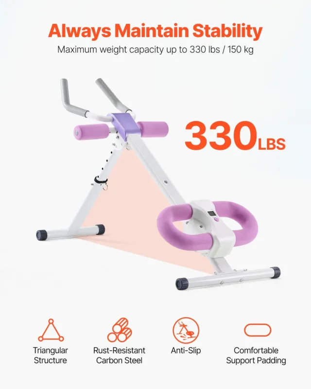 AB treeningmasin, 150 kg, 1280 x 510 x 190 mm