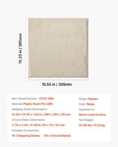Aia astmekivid, 16 tk, 39,5 x 39,5 cm — pilt 7