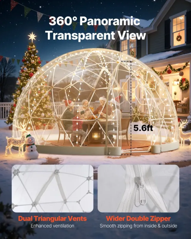 Aiakupp-iglu, 3,6 x 2,2 m, 30,5 cm