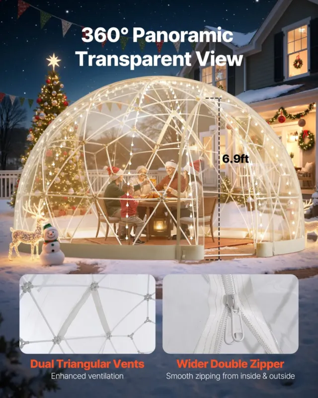Aiakupp-iglu, 4,5 x 2,7 m, 38,1 cm