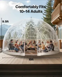Aiakupp-iglu, 4,5 x 2,7 m, 38,1 cm — pilt 3