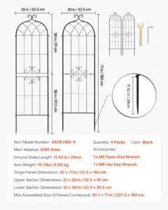 Aiatrellis, 180 x 52,5 cm, 4 tk — pilt 7