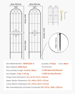 Aiatrellis, 220 x 52,5 cm, 4 tk — pilt 7