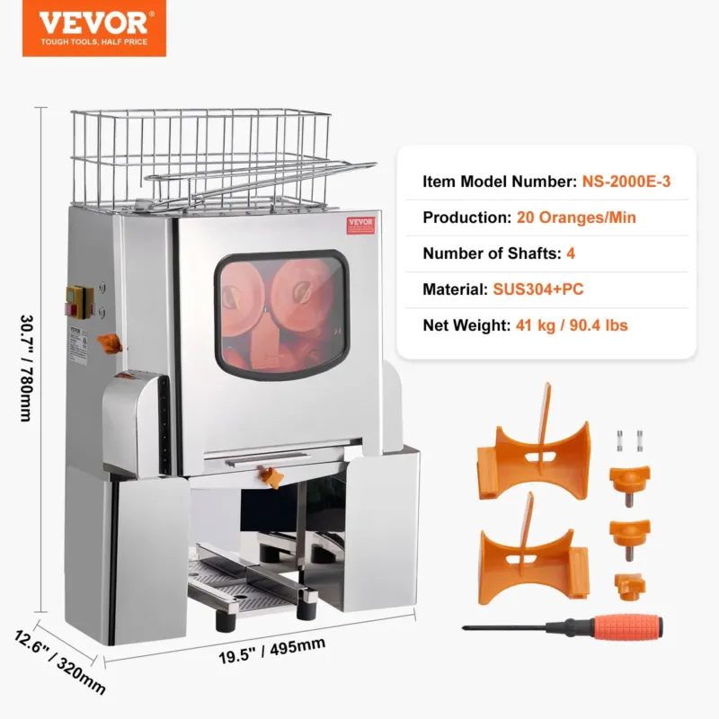 Apelsinipress 120 W, kraani pole, NS-2000E-3