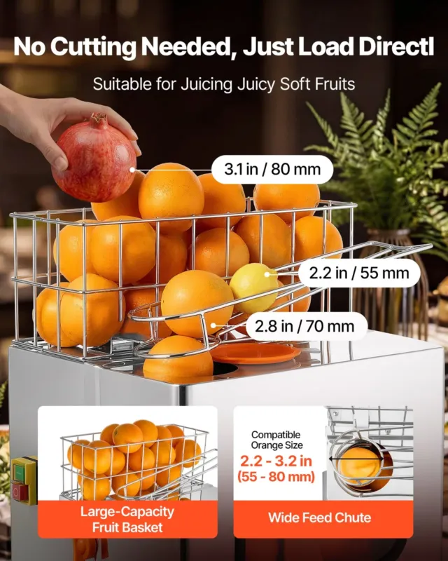 Apelsinipress 120 W, roostevabast terasest kate