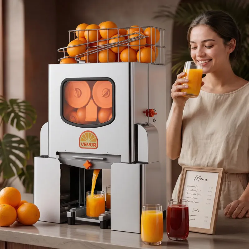 Apelsinipress 120 W, roostevabast terasest kate