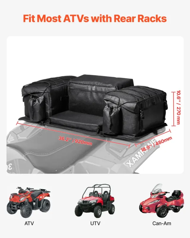 ATV tagumine hoiukott, 50 L, 2,1 kg