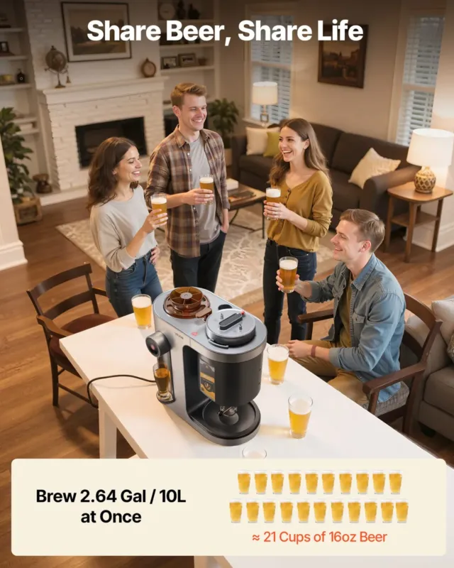 Automaatne õllepruulimismasin 1500 W, 13 L