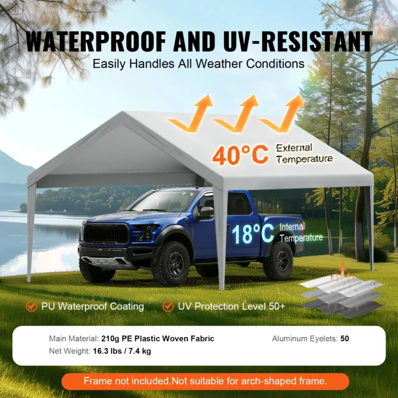 Autovarjualuse vahetuskate 3,96 x 6,1 m