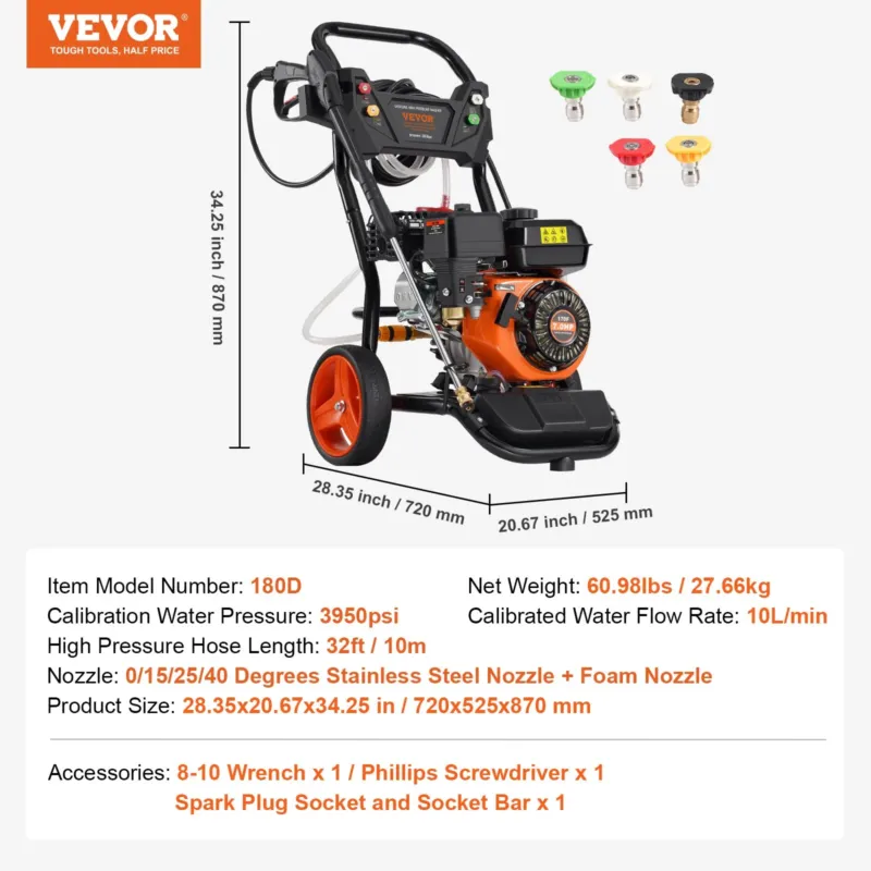 Bensiinimootoriga survepesur, 10 L, 22,9 cm