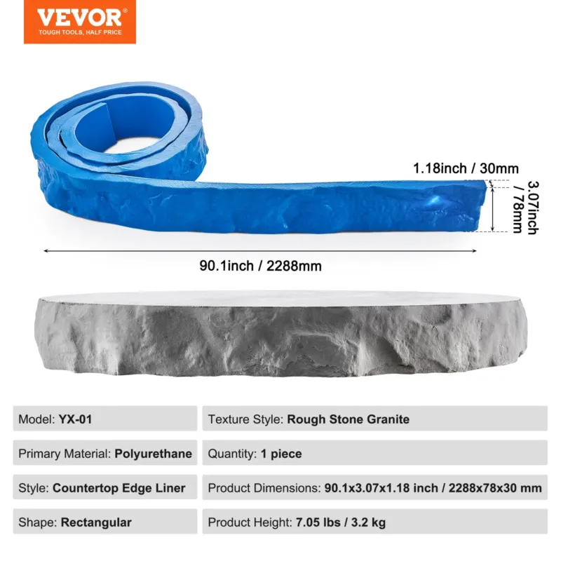 Betoonitemplid, 231 x 7,62 cm, 30 mm