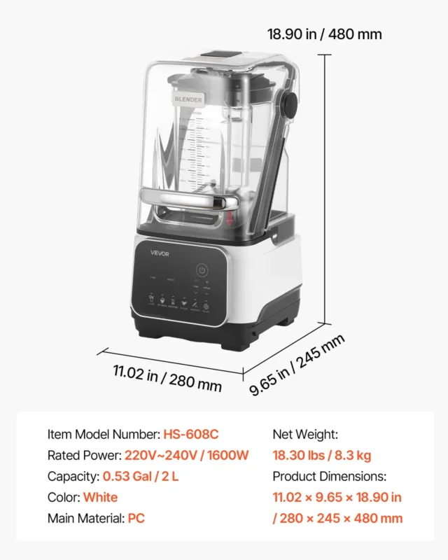 Blender 2 L, 2200 W