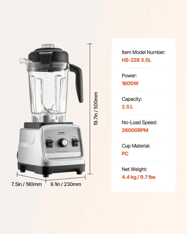 Blender 2410 g, 1600 W