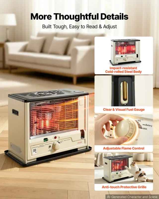Cordless Radiant Kerosene Heater