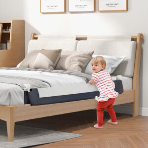 Kokkupandav voodipiire lapsele, 152 cm, hall — pilt 3