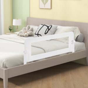 Kokkupandav voodipiire lapsele, 119 cm, valge — pilt 2