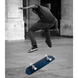 Puidust rula (mini-cruiser), 79 × 20 cm, sinine — photo 1