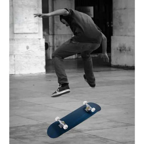 Puidust rula (mini-cruiser), 79 × 20 cm, sinine