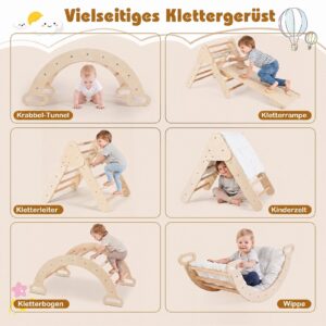 Montessori ronimiskomplekt 3-ühes: kolmnurk, kaar ja kaldtee — pilt 1