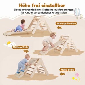 Montessori ronimiskomplekt 3-ühes: kolmnurk, kaar ja kaldtee — pilt 2