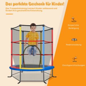 Laste batuut turvavõrguga, Ø 140 cm, alates 3 a — pilt 4