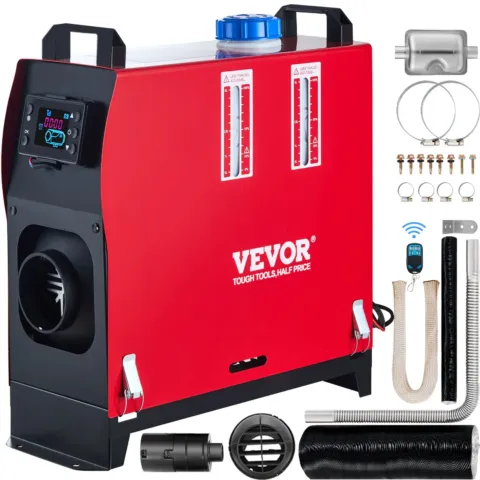 Diesel Heater 12V Diesel Air Heater Muffler 5-8KW Diesel Air Heater with Remote Control &