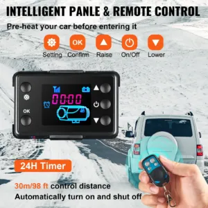 Diesel Heater 12V Diesel Air Heater Muffler 5-8KW Diesel Air Heater with Remote Control & — pilt 5