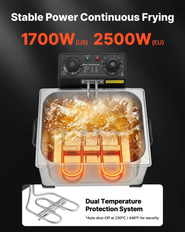 Elektriline fritüür 5,2 L, 2500 W