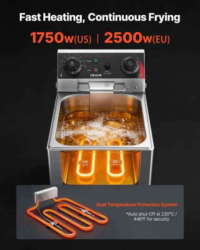 Elektriline fritüür 6,8 L, 2500 W