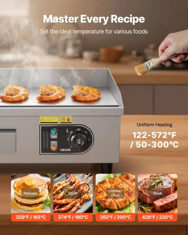Elektriline grillplaat 450 x 300 mm, 2800 W