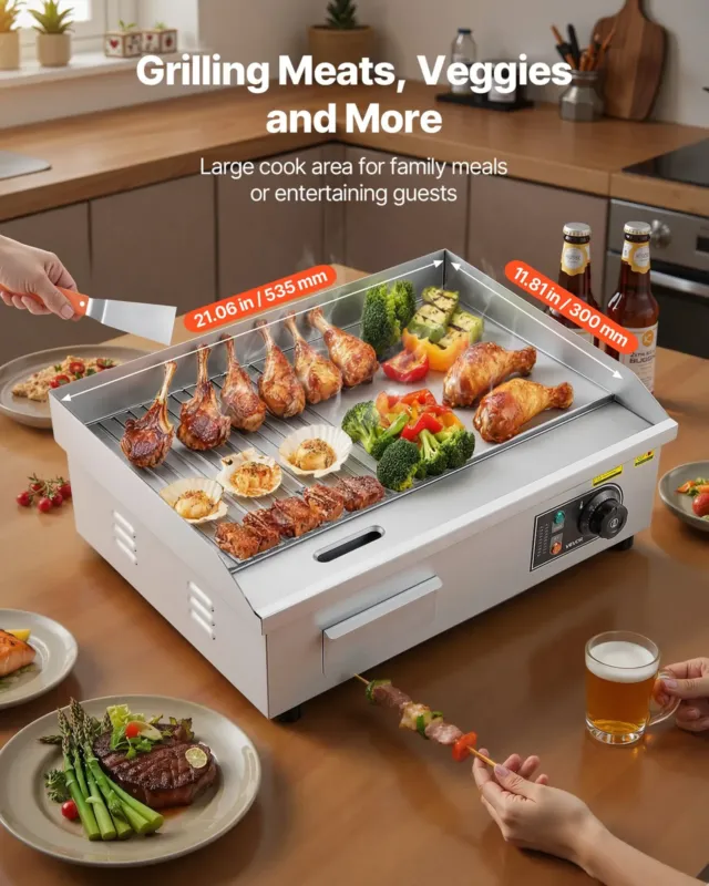 Elektriline grillplaat 535 x 300 mm, 3200 W