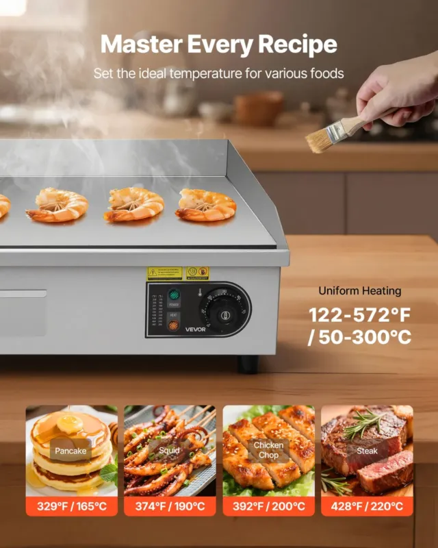 Elektriline grillplaat 725 x 400 mm, 4400 W