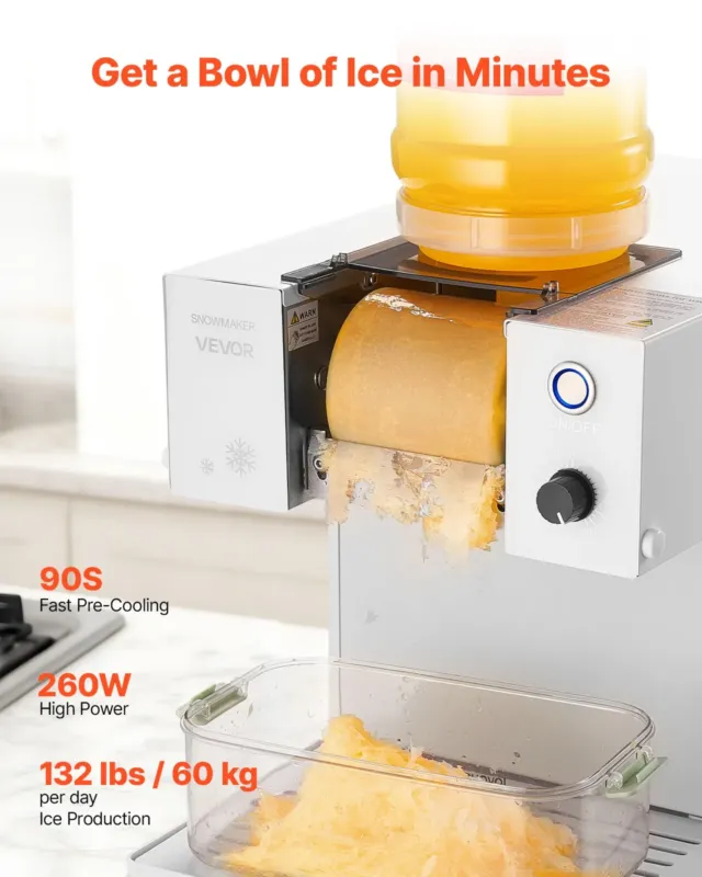 Elektriline jääpurustaja 60 kg/päevas, 1,8 L