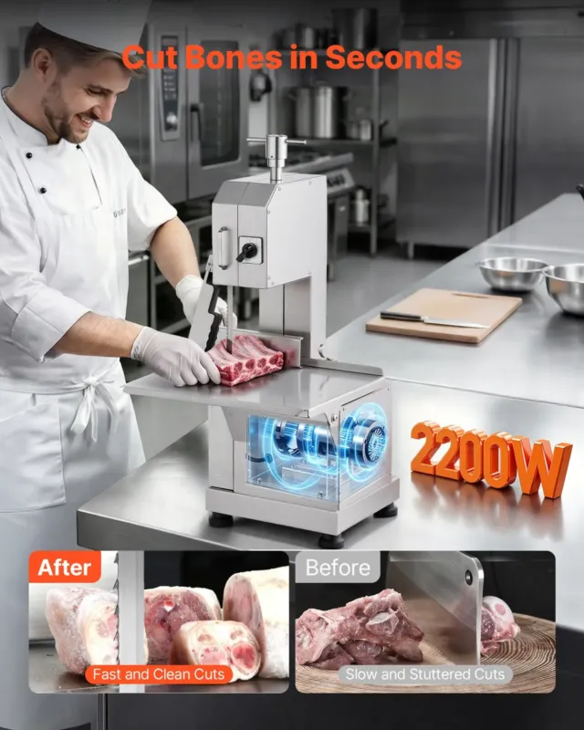 Elektriline lihalintsaag 2200 W, tabeli tüüpi