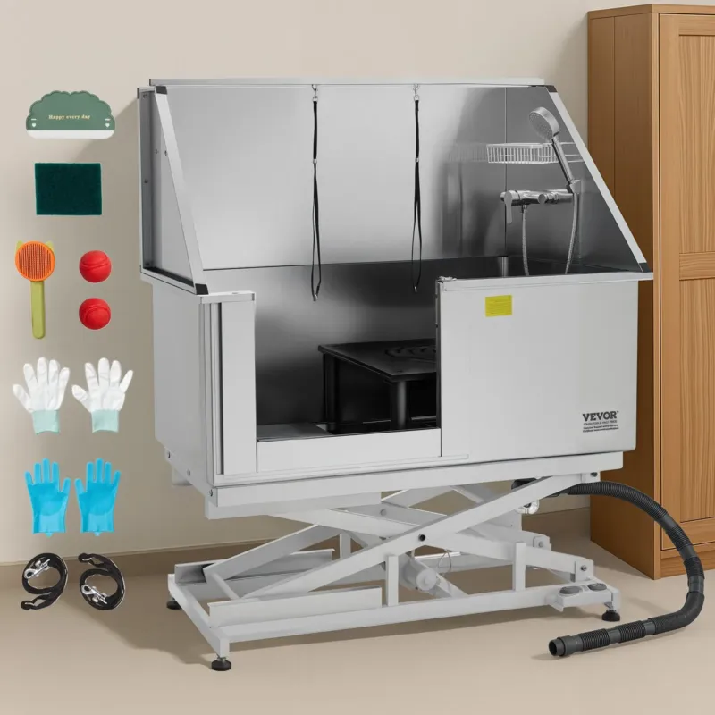 Elektriline tõstekäru koerte pesemisjaam, 127 cm, 150 kg