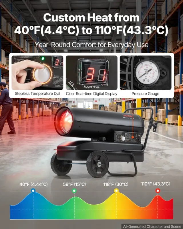 Forced Air Kerosene Heater
