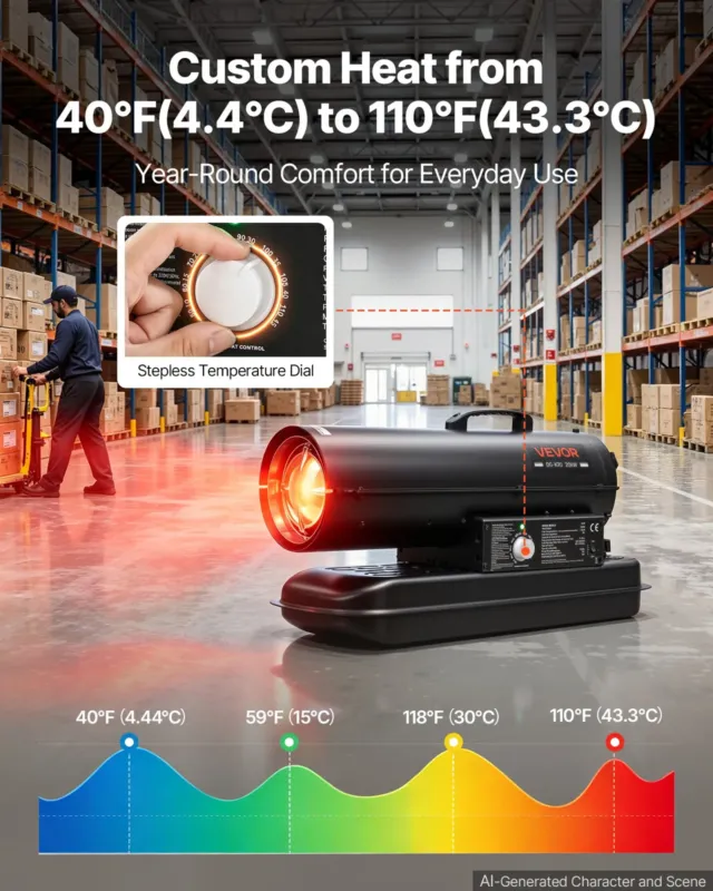 Forced Air Kerosene Heater