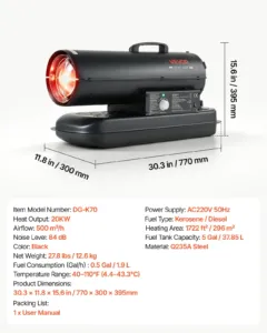 Forced Air Kerosene Heater — pilt 7