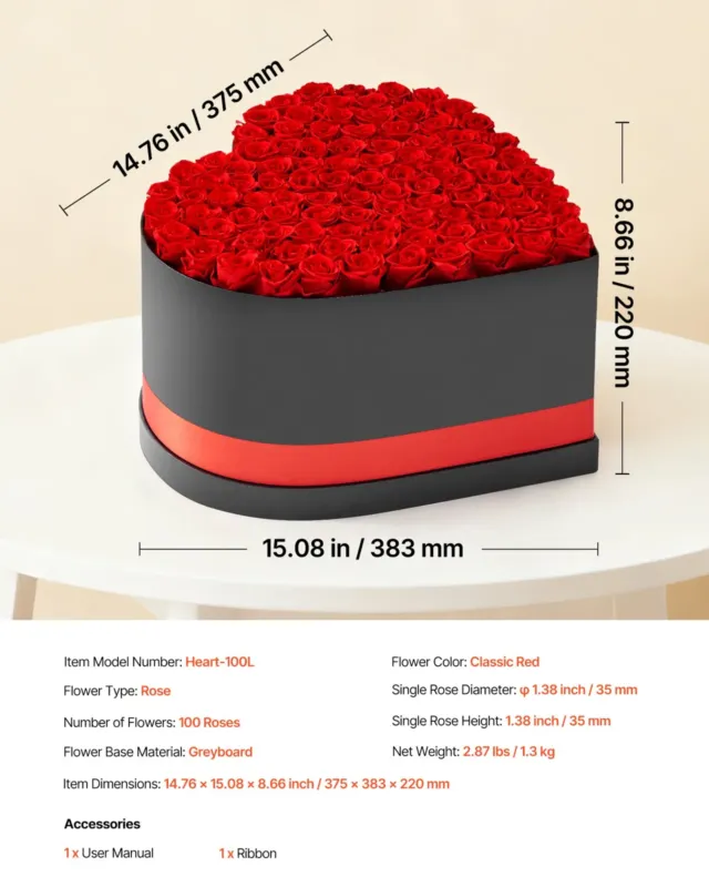 Forever Flowers, 1,45 kg, 35 mm
