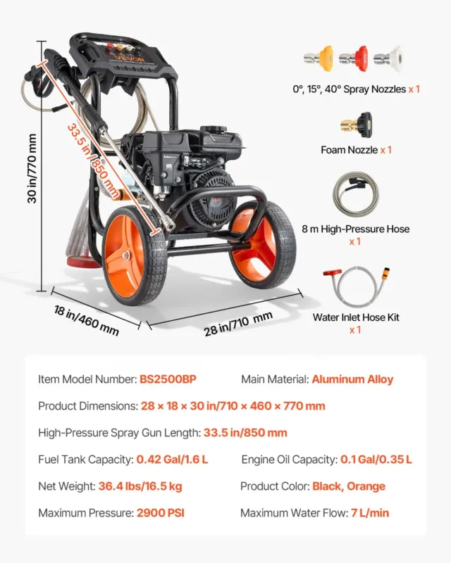 Gaasisurvepesur 200 baari ja max 7 l/min