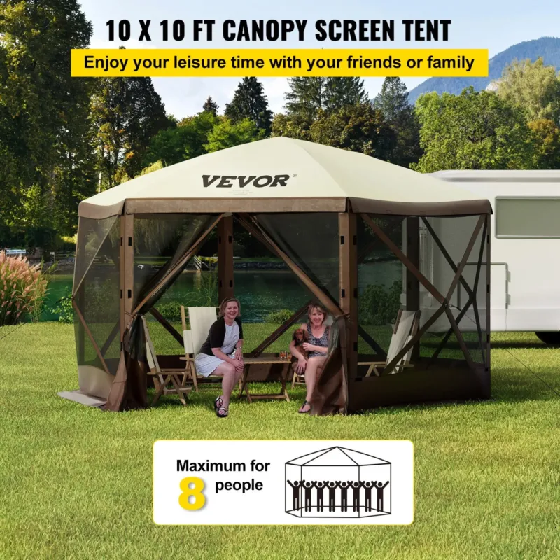 Gazebo ekraaniga telk, 3,05 x 3,05 m, 16 kg